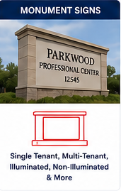 Monument sign options for Houston commercial properties