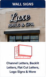 Wall signs and channel letters visual